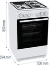 COOKER FK511A-D1D8E GK5A10WD GOR6